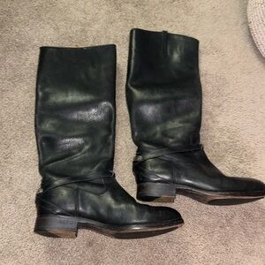 Frye Lindsay Vintage Plate Leather Knee-High Boot